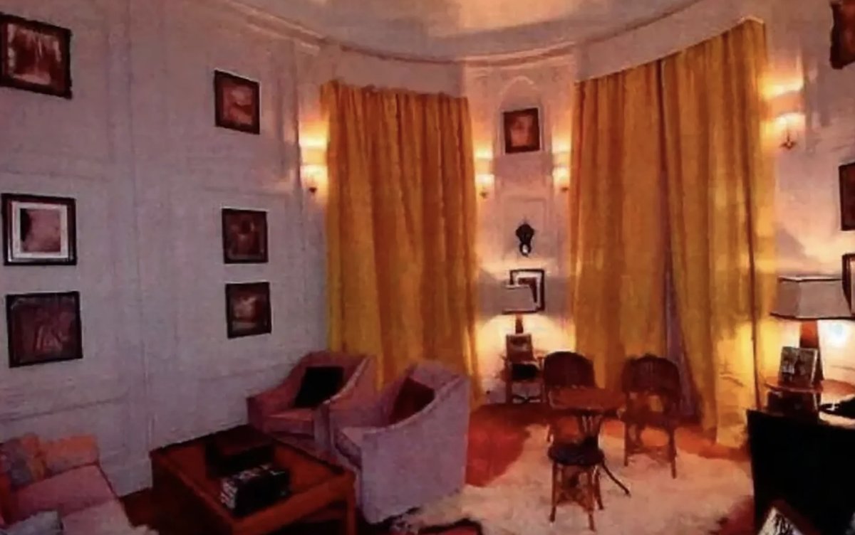 Interior of Epstein's Paris apartment on Avenue Foch.